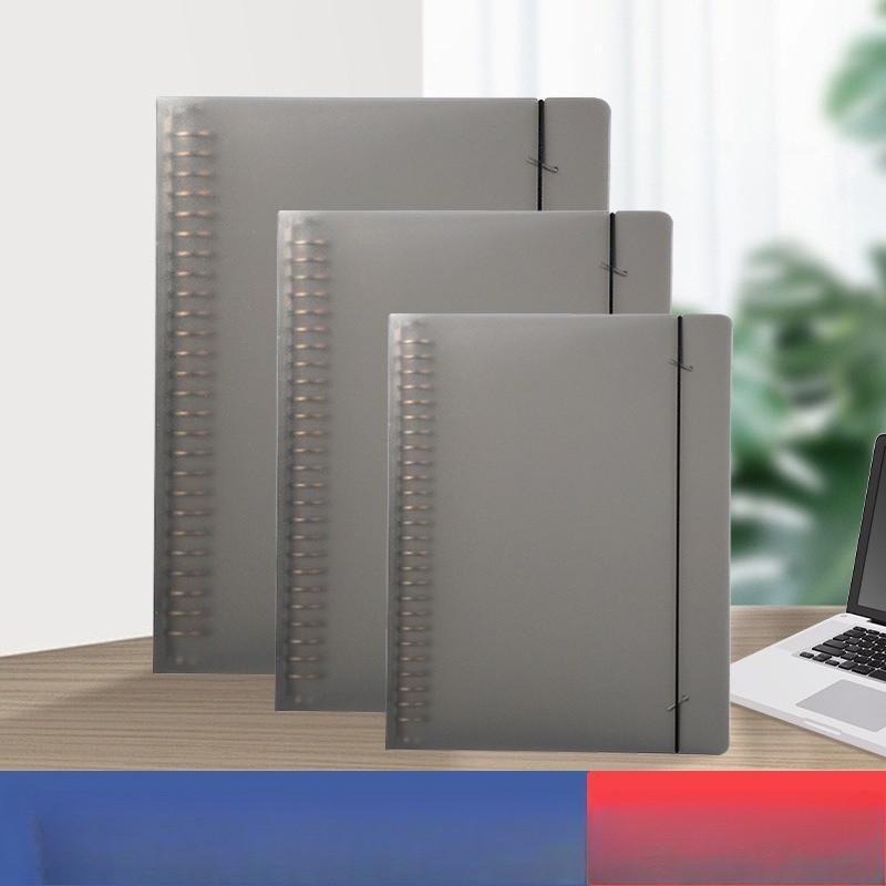 Frosted PP Loose-Leaf Binder Removable Notebook Cover A4/B5/A5 for Office School