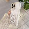 White Floral iPhone Case for iPhone 13/14/15 Pro/16 Pro Max/17