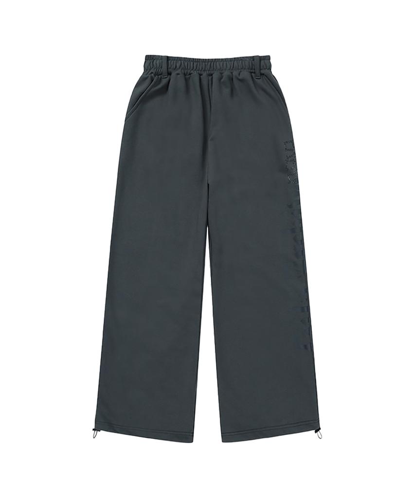 Gillaakaibeu Side Cross Logo Sweatpants_Charcoal