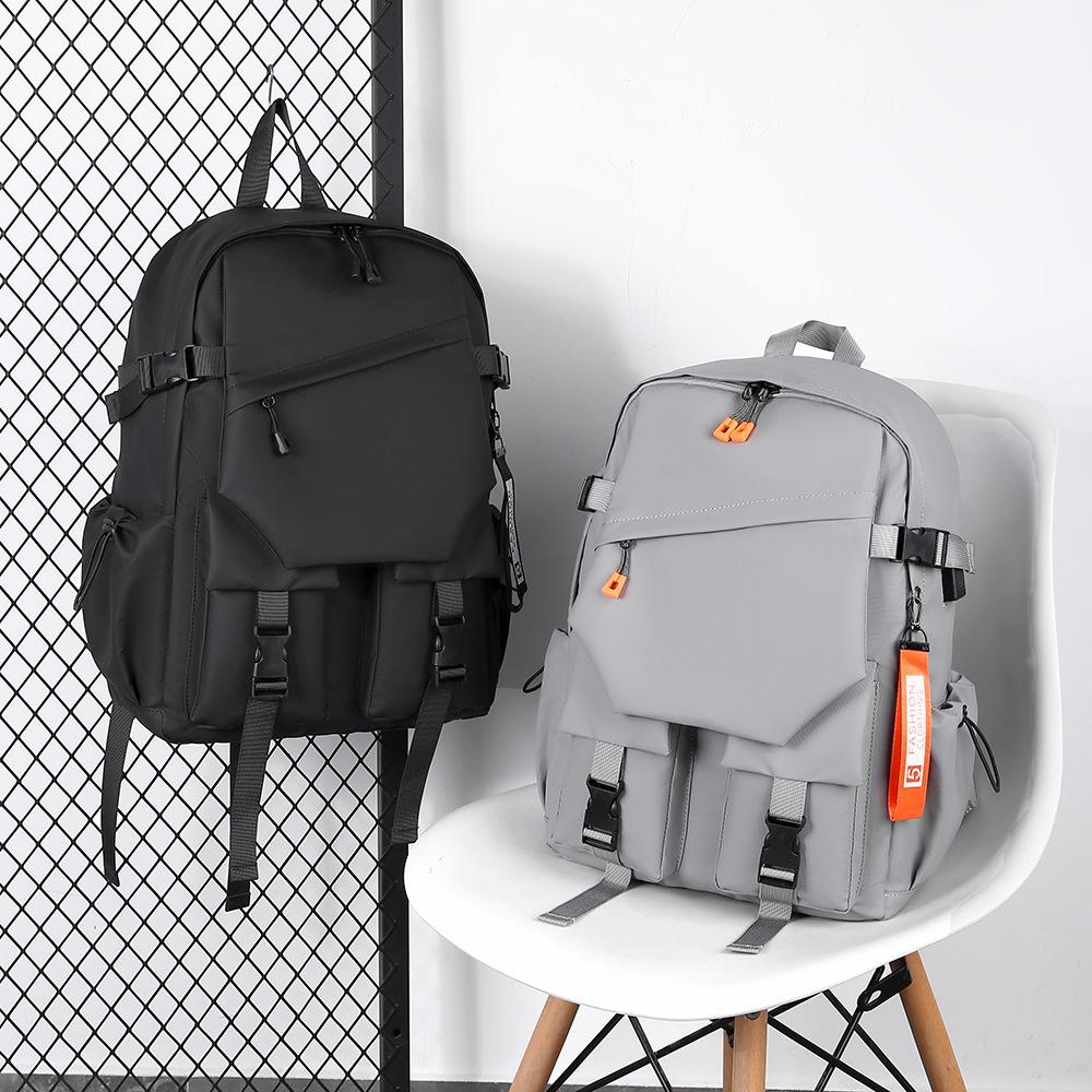 Men's Large-Capacity Casual Sports Backpack with Laptop Compartment for Middle School, High School, and University Students