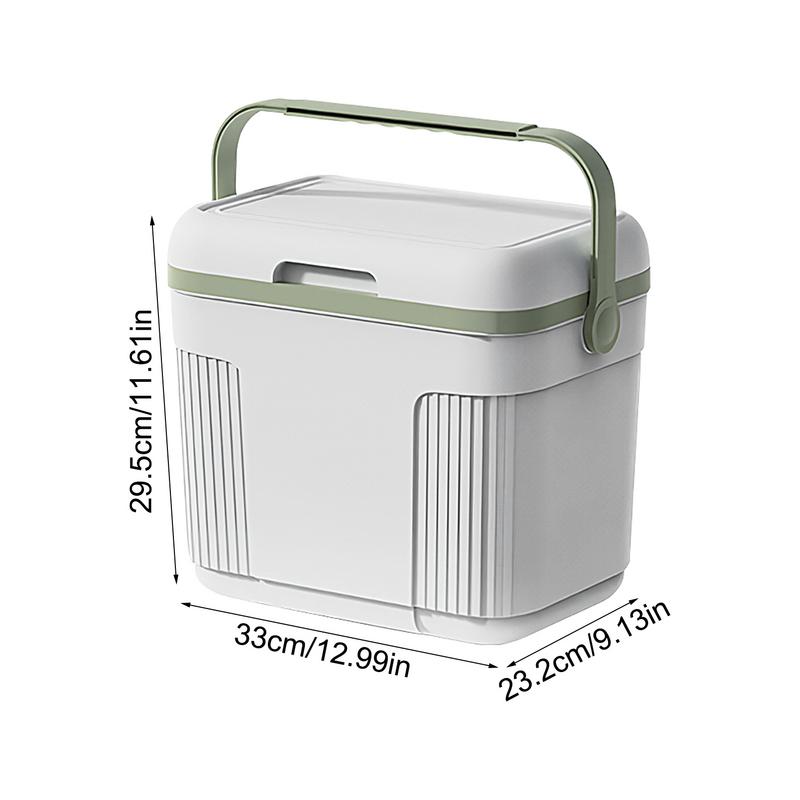 Portable Picnic Lunch Cooler With Handle 10L Camping Fridge Cooling Box Insulation Box For Auto Outdoor Camping Accessories