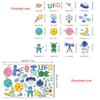 DIY Cartoon Wall Stickers Animal English Letters Astronaut Space Decals for Kids Room Nursery Living Room Decor Self Adhesive Vinyl Art