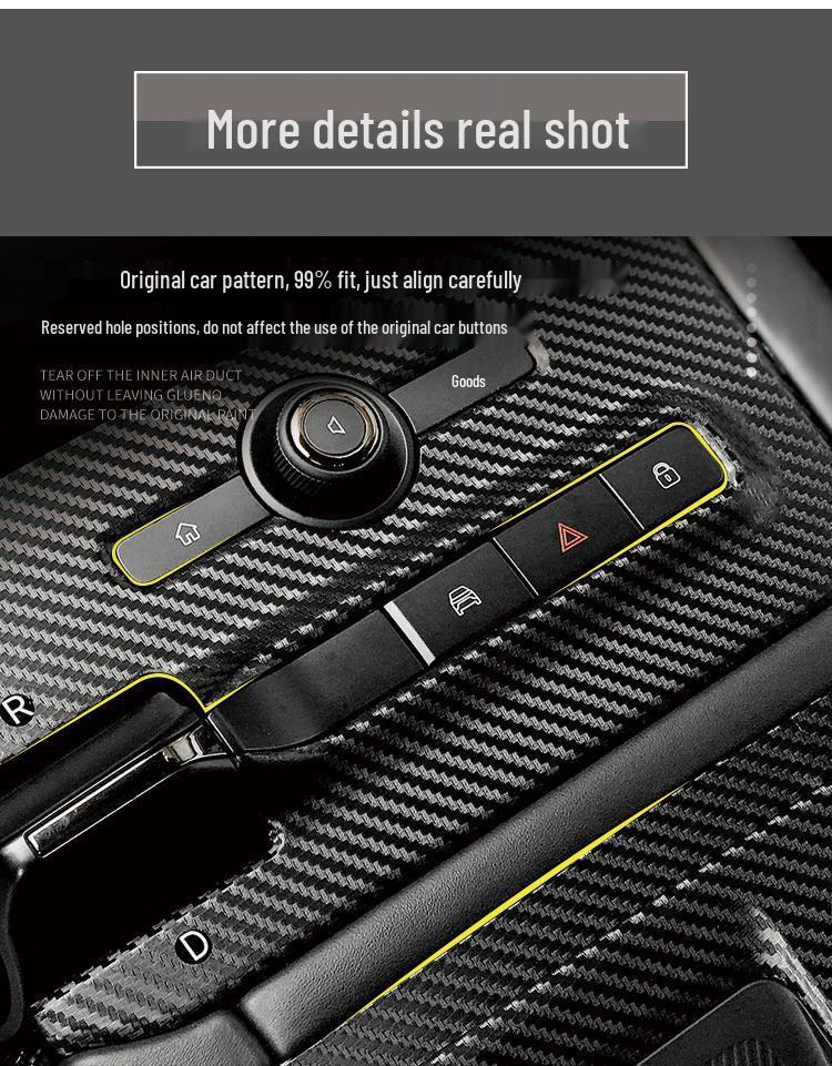 Compatible Nio ES8 (18-20) Carbon Fiber Gear Stickers for ES6/EC6 - Free Replacement If Damaged