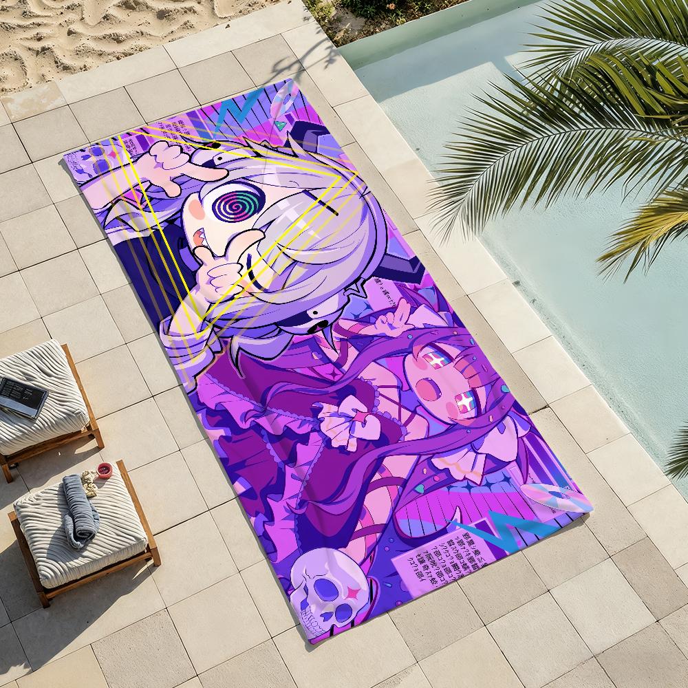 Game Y-Yunyun Syndrome Towel Shower Sauna Travel Spa Quick Dry Gym Accessories Soft Large Beach Towels