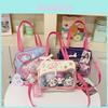 Color Blocking Bone Heart Decor Women Casual Single Shoulder Square Bag Itabag For Daily Casual Use