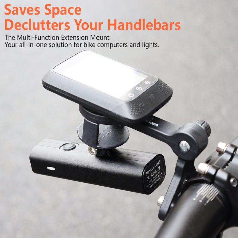 ATWEINA MTB Bicycle Watch Stand Adjustable Mountain Bike Aluminum Alloy Front Lamp Holder Riding Accessories