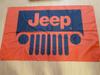 Jeep Red Logo" Extra Large Flag Banner with a Large Size of 59.1 X