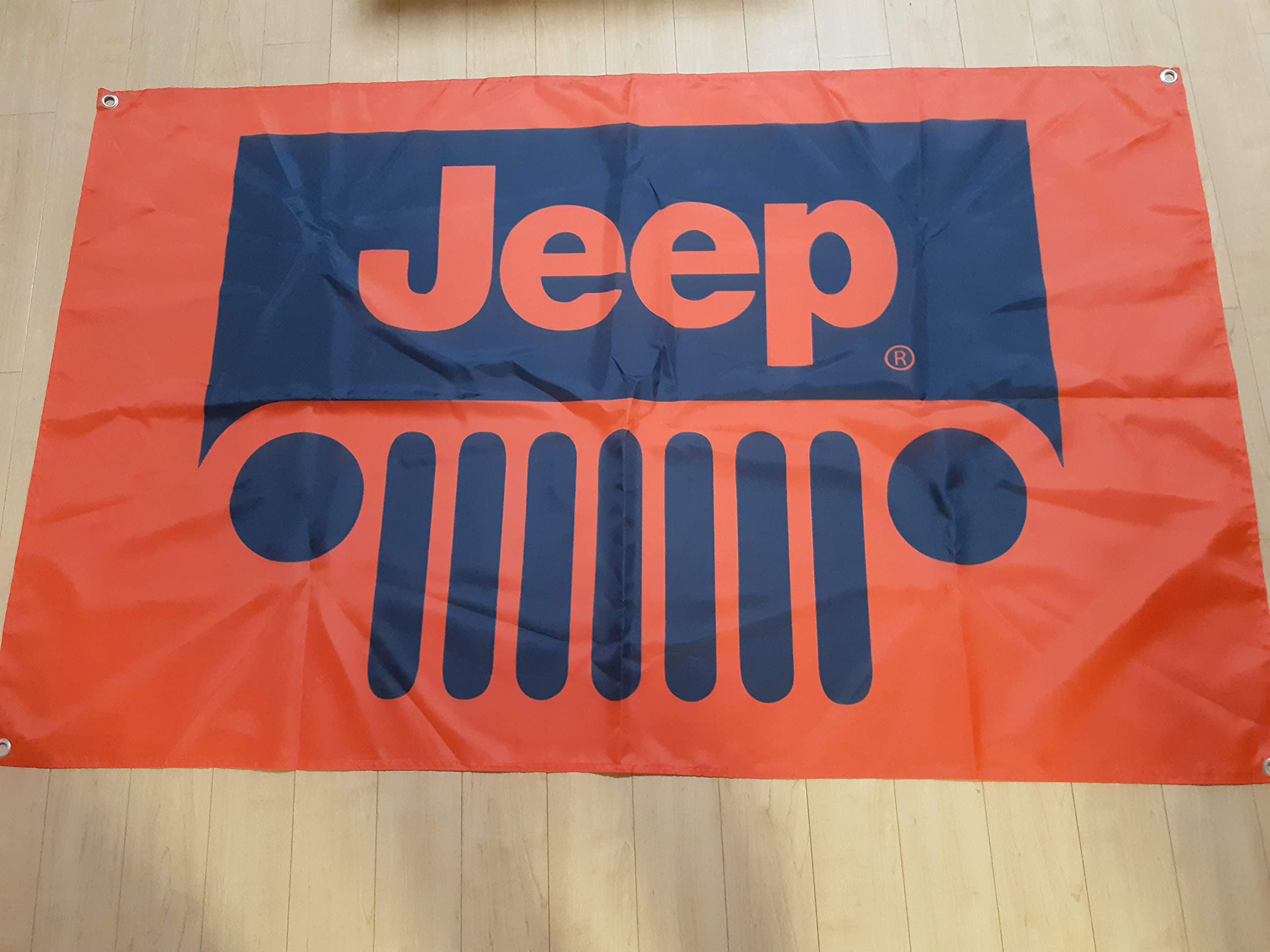

Jeep Red Logo Extra Large Flag Banner with a large size of 59.1 x красный