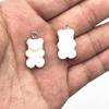 10Pcs Crystal Candy Bear Pendant Charms for Necklace Bracelet Earrings Jewelry Making Diy Findings Resin Bears Christmas Making