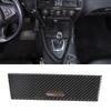 For BMW 6 Series E63 E64 2004-2009 Soft Carbon Fibre Car Center Console Cigarette Lighter Frame Panel Trim Sticker Accessories