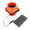 Solar Powered Exhaust Fan 10W 5V ABS Monocrystalline Silicon Solar Panel Ventilation Fan Kit for Round Pipe Pet House