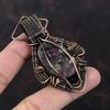 Pink Tourmaline Pendant Copper Wire Wrapped Pendant Gemstone Pendant Copper Wire Jewelry Handmade Pendant Engagement Gift Designer Pendant