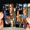 Anime S-Saint S-Seiya Plating Phone Case For Xiaomi Poco X5 X6 X7 X8 Pro Max F8 Ultra F7 M8 M7 M5S Redmi 15C 15 14C 13C 13 X3 12