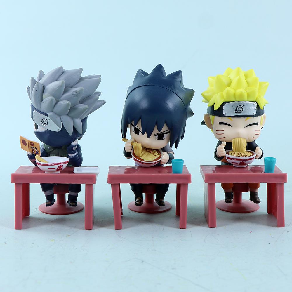 Naruto Shippuden Ramen Theme Series  Chibi Small Pvc Anime Figurine Naruto Sasuke Uchiha Merch  Toys Present For Kids