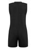 3Pcs Kids Special Needs Adaptive Jumpsuit Round Neck Sleeveless Back Invisible Zipper Solid Color for Easy Dressing Daily Care