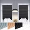Pleated Window Blinds Temporary Window Shades Cordless Light Filtering Pleated Paper Shades Room Darkening Blind for Home Office