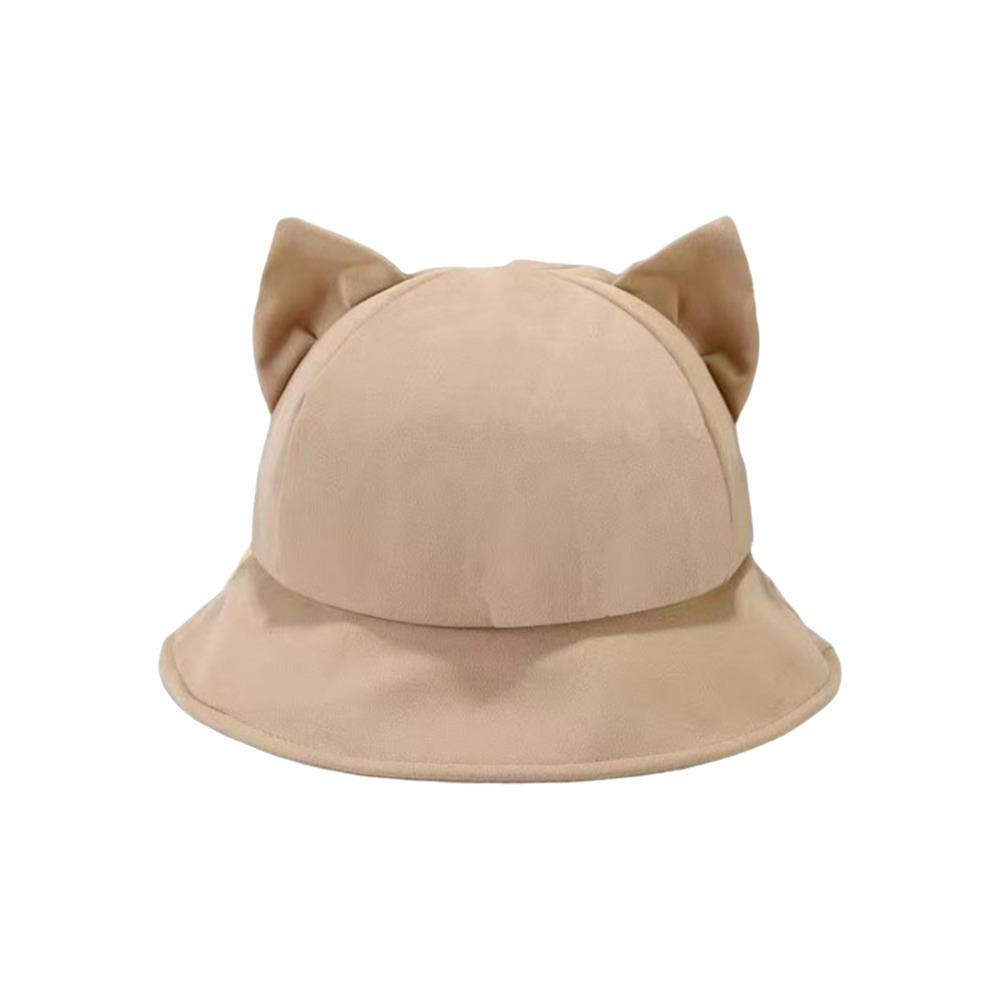 Sunscreen Bucket Hat Cat's Ears Fisherman Hats New Basin Hats  Gift