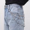 Cross-Border Hip-Hop Punk Star Pendant Tassel Metal Waist Chain