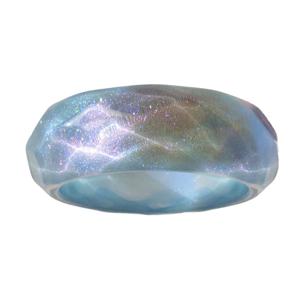 Wide Resin Bangles Geometric Round Bangles Wide Geometric Wristband Resin Texture Wrist Jewelry for Fashion Lover