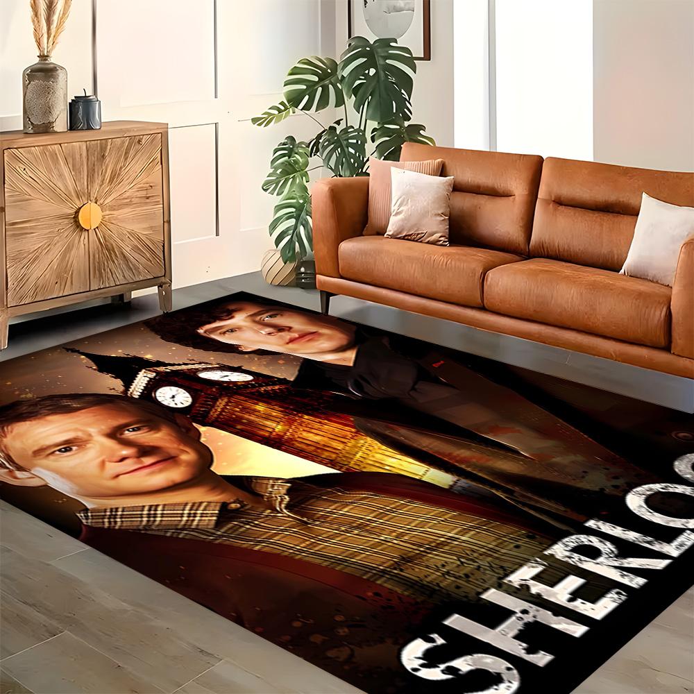Sherlock Holmes Adventure Rug for Living Rooms, Bedrooms, Home Décor, and As Gifts.