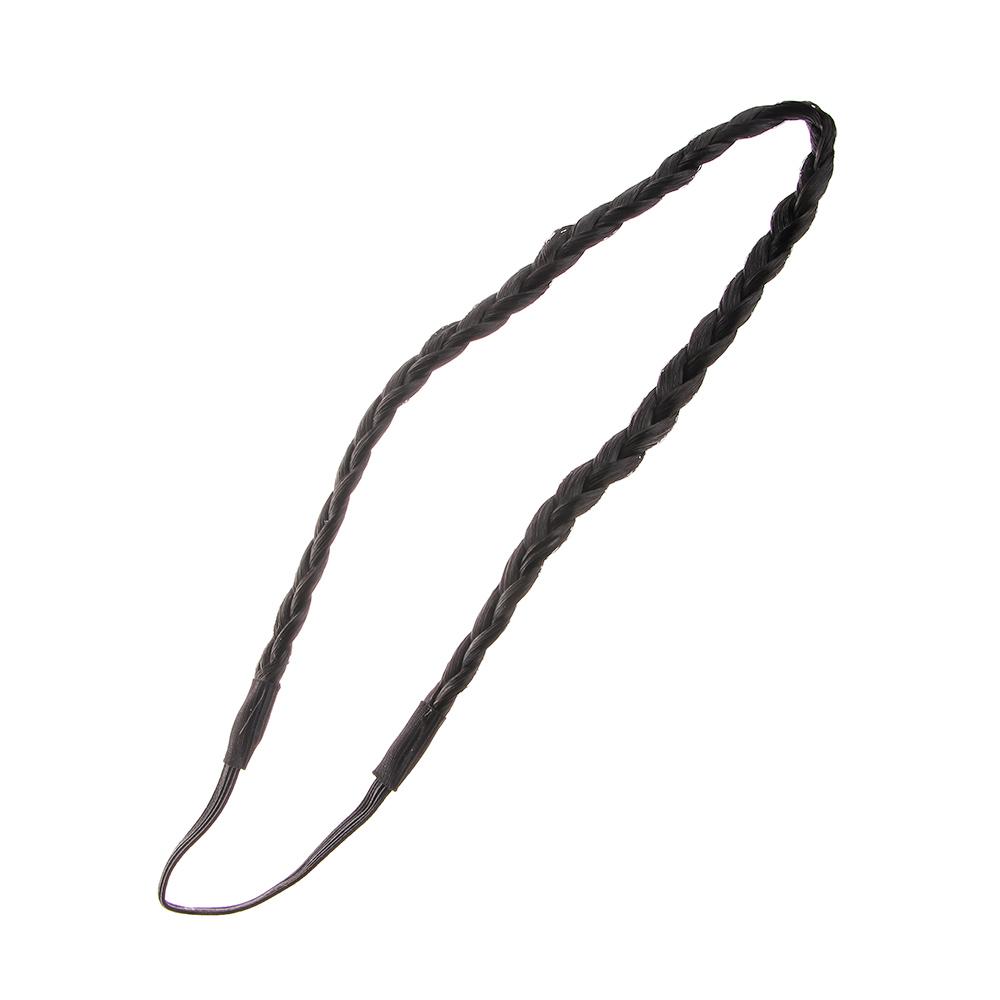 hoop Women Headwear Hair Accessories Hair Bands Braided Headband Twisted Wig Headband Synthetic Wig
