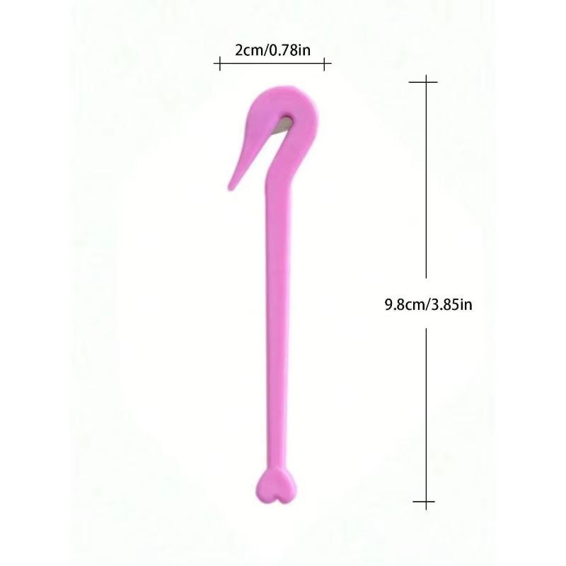 2-6pcs Hair Bands Rubber Cutter Simple DIY Rubber Band Remover Hook Disposable Hair Tie Remover Knife Salon Hair Styling Tool