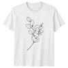 Minimalist Botanical Eucalyptus Leaves TShirt Eucalyptus Line Art Botany