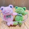Plush Frog Plush Keychain Soft Frog Doll Keychain Cute Funny Frog Pendant  Couple