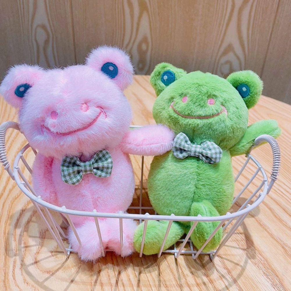 Plush Frog Plush Keychain Soft Frog Doll Keychain Cute Funny Frog Pendant Couple