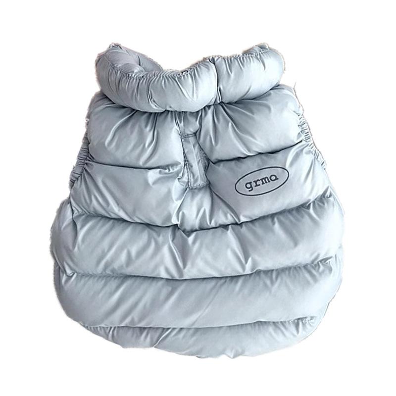 Herbst und Winter Hund Koreanische Morandi Farbe Einfache Warme Weste Baumwollmantel Katze Zwei Füße Teddy Haustier Hund Kleidung