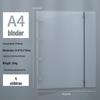 Frosted Semi-Transparent Binder with Straps, 6-Hole, A4/B5/A5/A6/A7 Loose-Leaf Journal