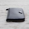 Used Current item  Prada Triangle Logo Long Wallet Round Zipper Saffiano Leather Black