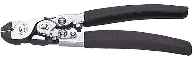 TOP Industrial Powerful Cuts up to Piano Hard Steel Cutter with Power Made in Japan (TOP) BNI-180 Nippers, 1.6mm Diameter, Wire, Wire, Booster,