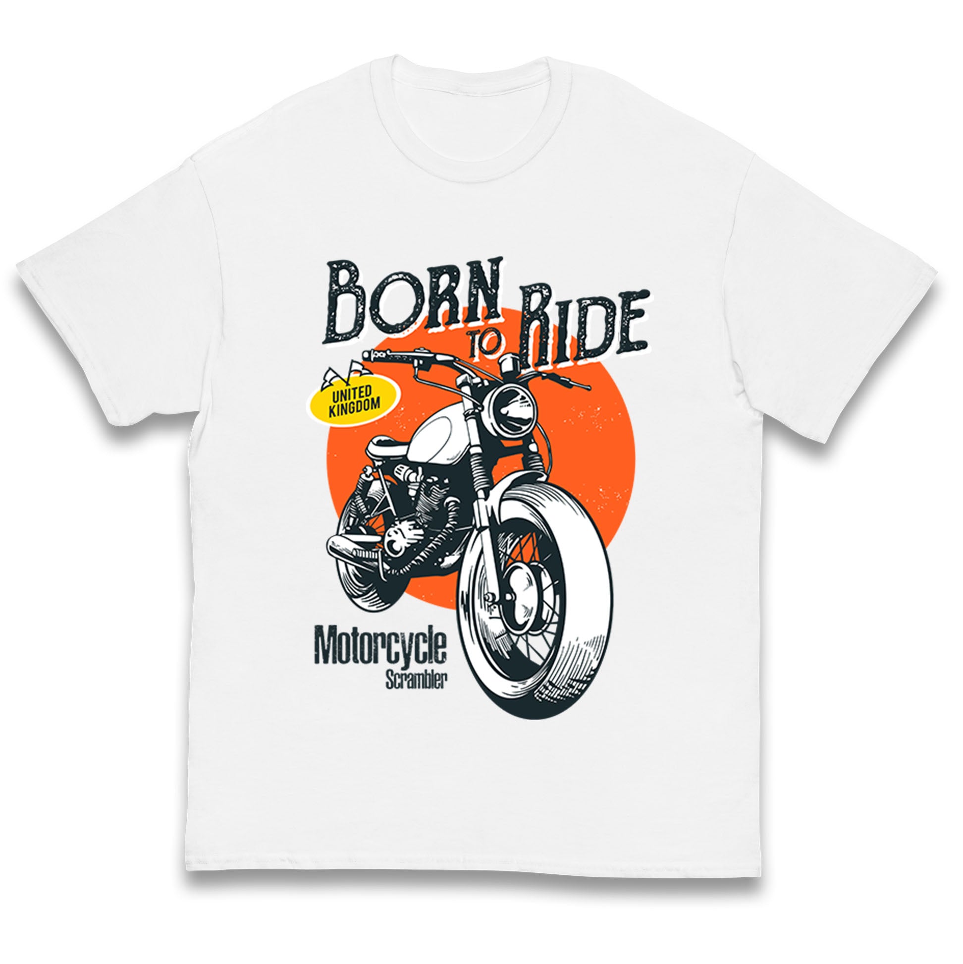 Born To Ride UK Kids T Shirt 100