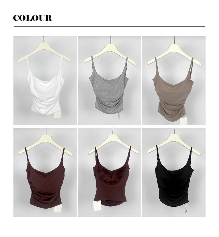Umi Thirteen: Women s Open-Back Camisole - Stylish Outerwear Vest One Size хаки