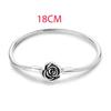 Original 925 Sterling Silver Thorny Rose Earrings Ring Bracelet Set For Women Fashion Personalized Black Rose Jewelry Gift