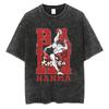 Baki Print Vintage Cotton Tees For Men Women Summer Casual Tshirt Tees Gym Workout Training Short Sleeve Tops Outfits