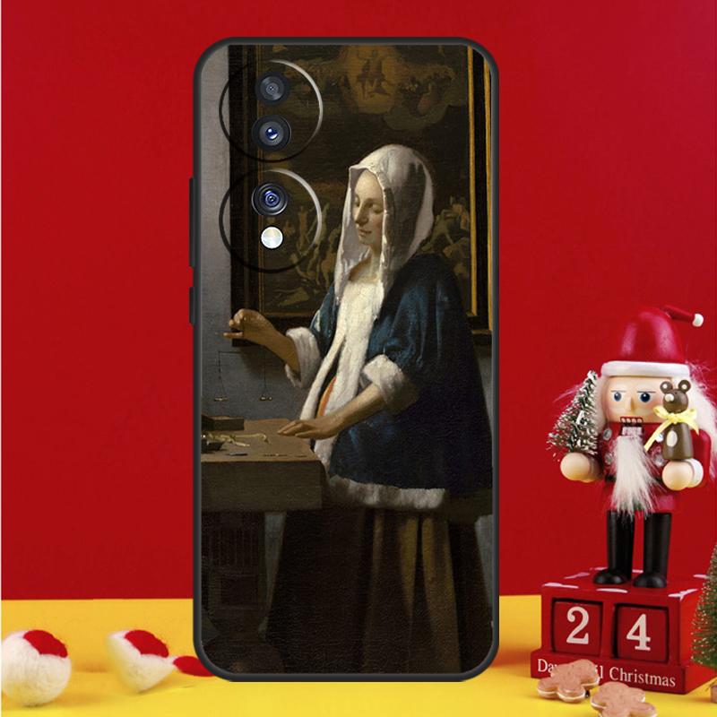 Johannes Vermeer Case For Honor Magic 5 6 7 8 Pro Honor 200 400 50 70 90 Lite X8b X8c X9a X9b X9c Win RT Cover
