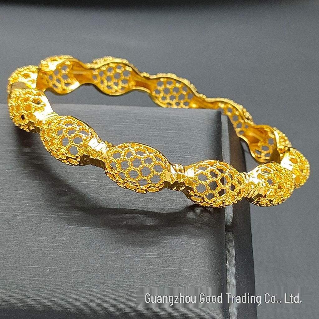 Bracelet de mariée Bollywood plaqué or 24 carats: Bijoux de mariée pour femmes