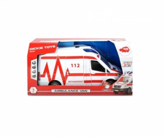 Dickie Toys 203716011 Krankenwagen, Krankenwagen, abnehmbares Dach
