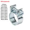 10Pcs Jubilee Hose Clamp Fuel Line Clamp Water Pipe Clip Sealing Welding Clip For Fuel Pipe Diesel Gasoline Pipe Anti Corrosive