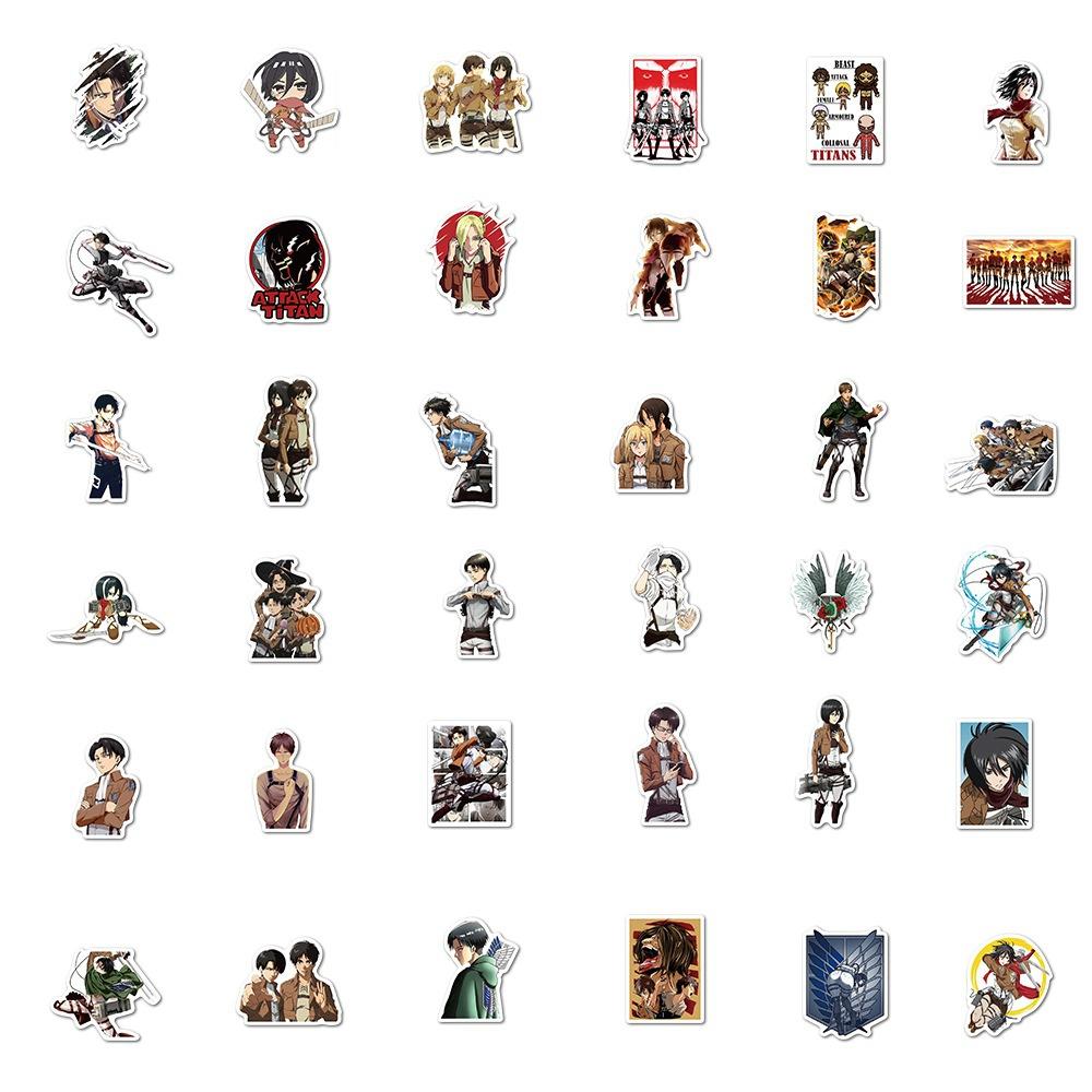 1050Pcs Japanese Anime Attack on Titan stickers Graffiti for DIY Luggage Laptop Skateboard Motorcycle Bicycle Stickers