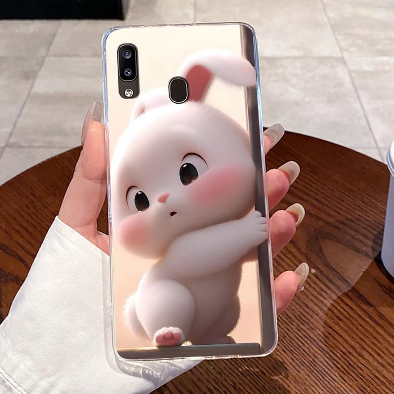Hülle Für Samsung A20e A202F Hülle A40 A405F Ästhetisch Mode Süße Katze Transparente Rückseite Für Samsung Galaxy A40 Handyhülle