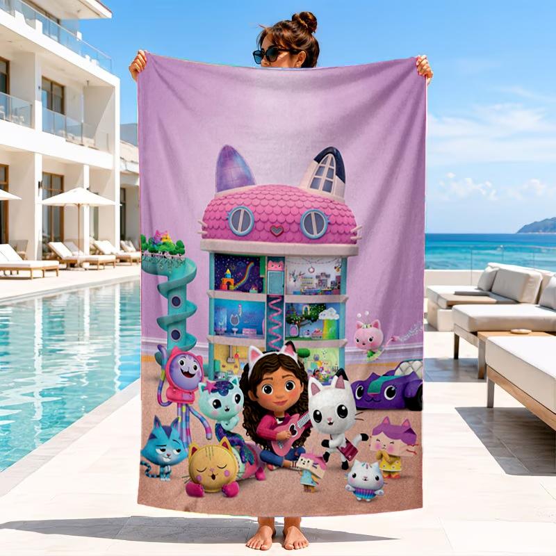 Rainbow Friends Dollhouse Beach Towel, Microfiber Beach Towel, Perfect For Pool, Beach, Travel, Home Decor Beach Party Fan gifts