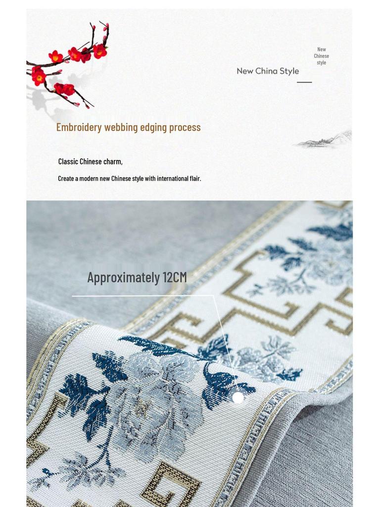 Funda de Sofá Universal Antideslizante de Chenilla para Todas las Estaciones - Cojín de Madera Maciza de Alta Gama y Madera de Rosa