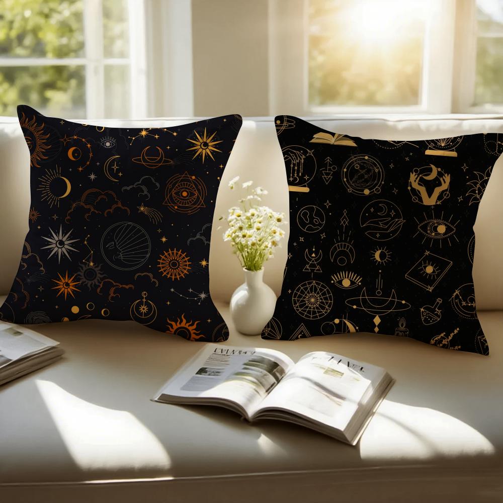 Festive Religious EEid alFitr Cushion Cover Pillowcase Antidustmite Invisible Zipper Short Plush Sofa Cushion