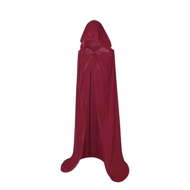 Cosplay costume halloween grim reaper cape witch prince princess golden velvet cape cape