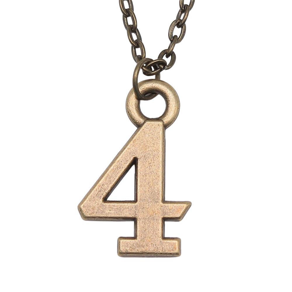 Necklace On The Neck 43cm Chain Arabic Number Tags Kids' Jewelry Materials QN007