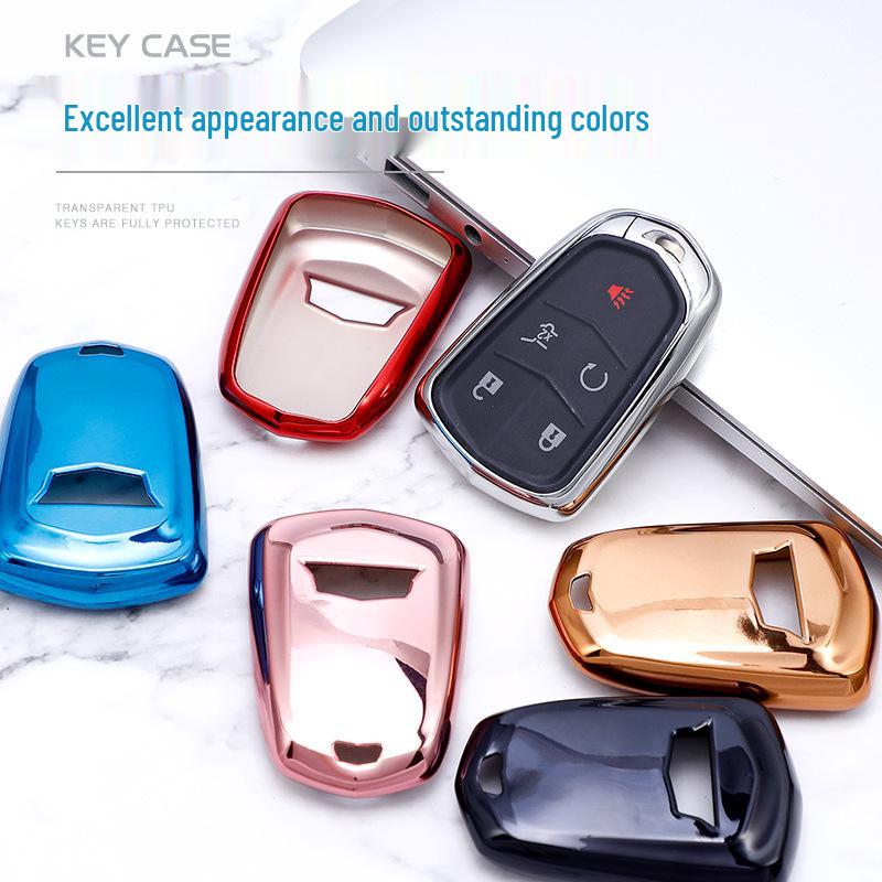 Cadillac Key Fob Cover for XTS, XT5, CTS, XT4, and CT6 TPU Remote Protective Shell
