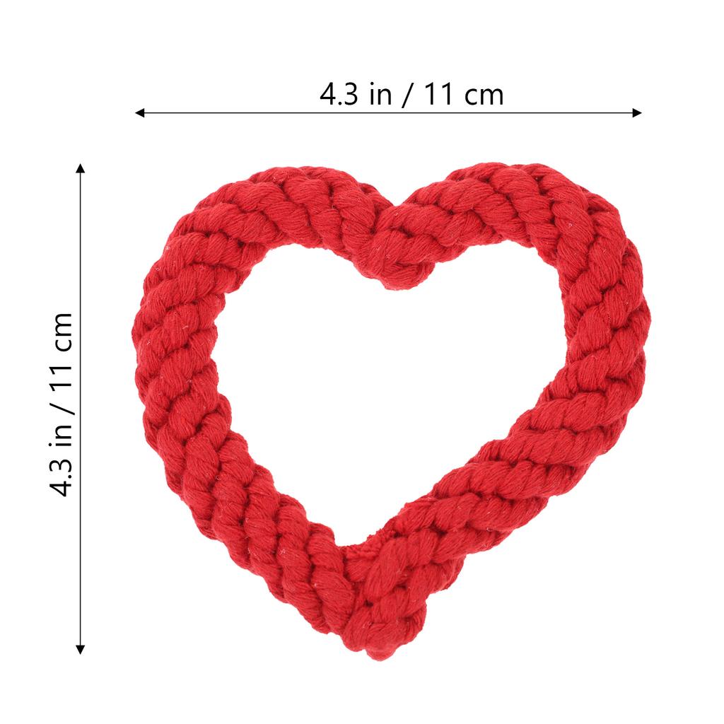 1Pair Doggy Ring Squeaky Chew Resistant Interactive Play Sound Pet Training Supplies for Puppies and Cats